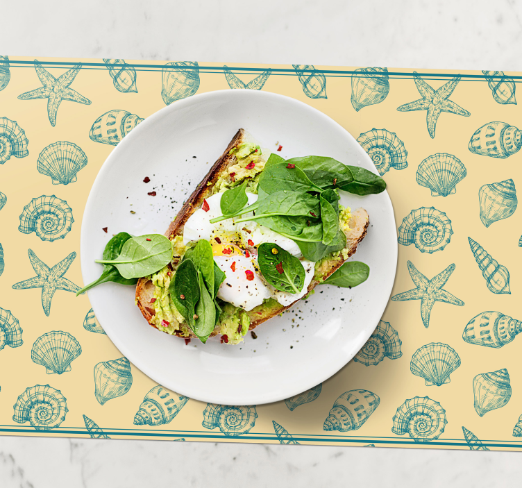 Original placemat shell design tableware - TenStickers