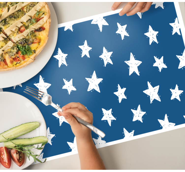 Original placemat star pattern design - TenStickers