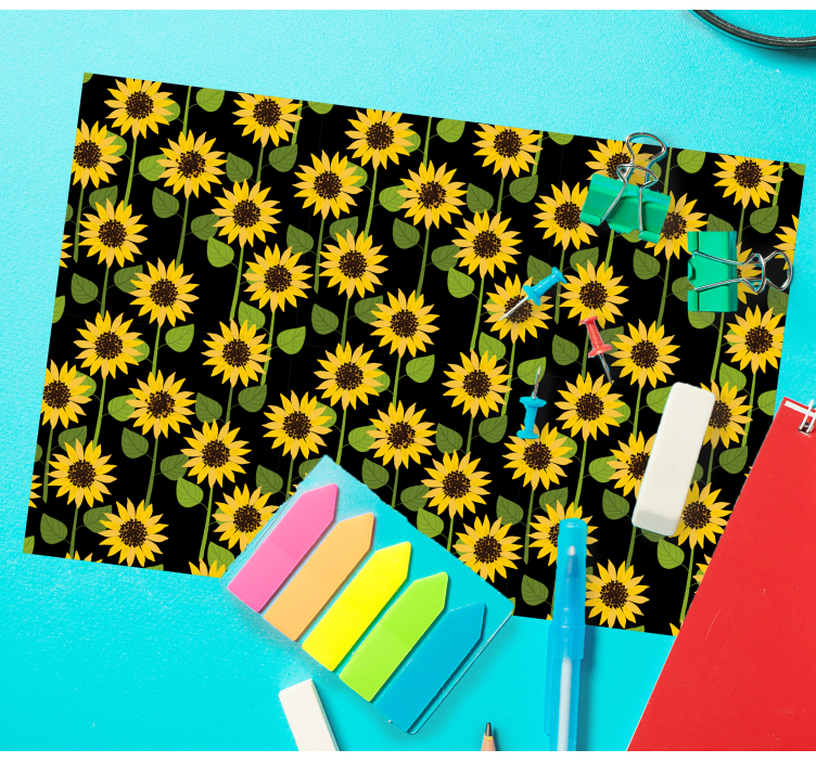 Original placemat sunflower patterned surface - TenStickers