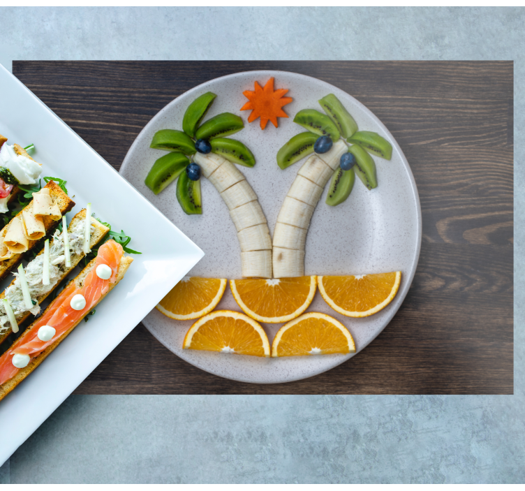 Original placemat tropical fruit design - TenStickers