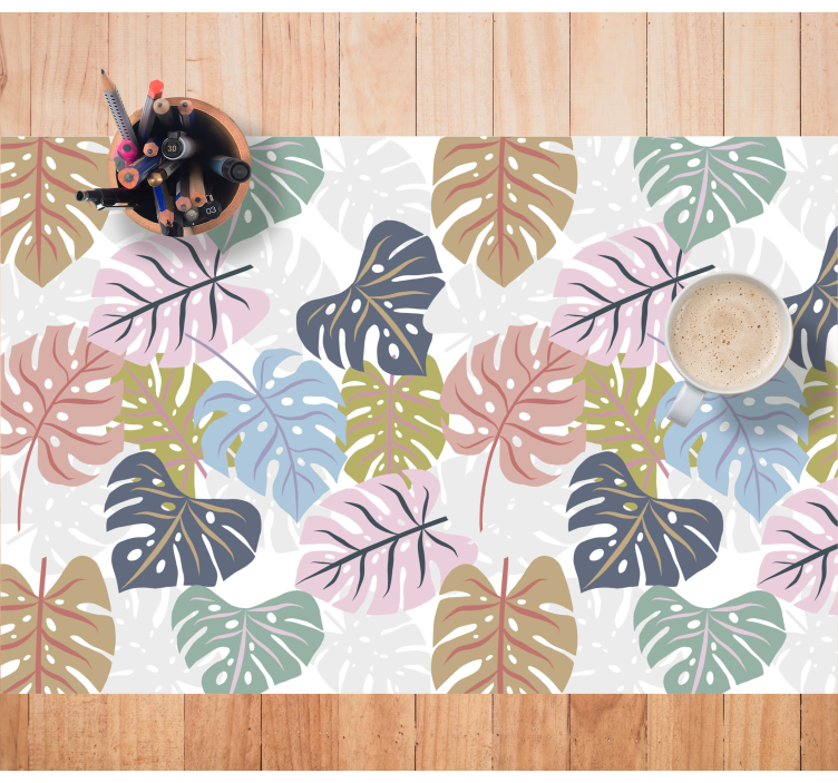 Original placemat tropical leaf design - TenStickers