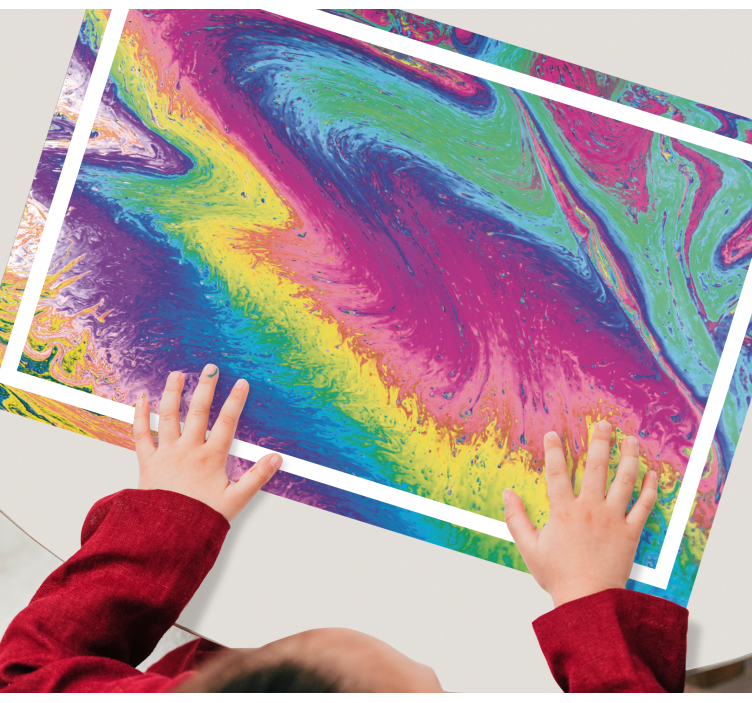 Original placemat vibrant abstract design - TenStickers