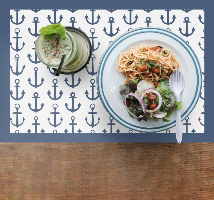 Original placemat with anchor patterned surface - TenStickers
