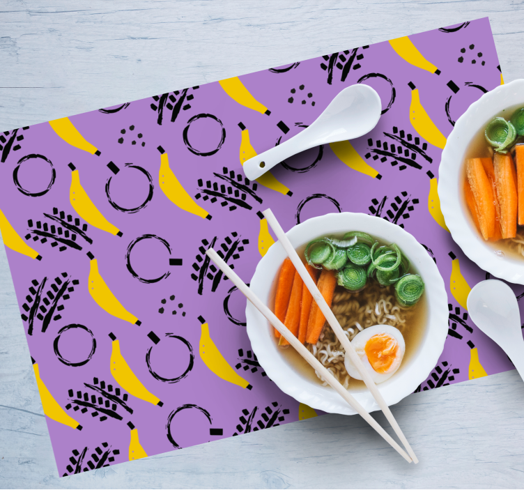 Original placemat with banana pattern design - TenStickers