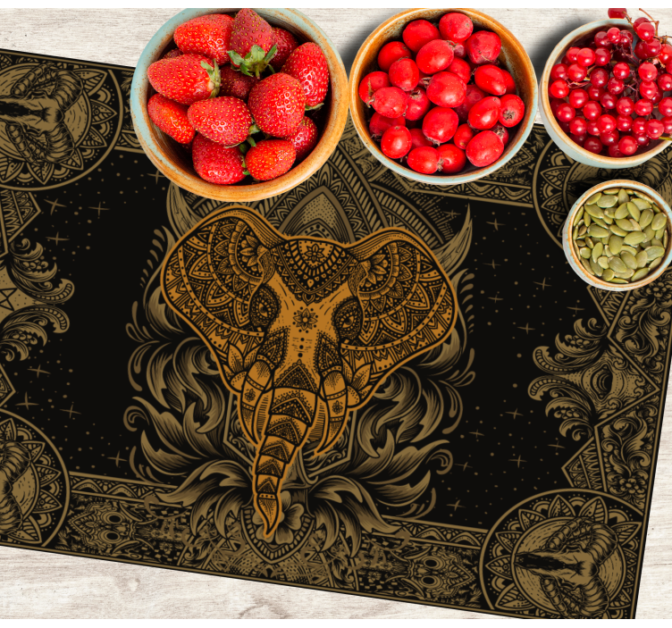 Original placemat with detailed elephant design - TenStickers