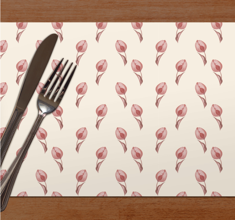 Original placemat with elegant floral design - TenStickers