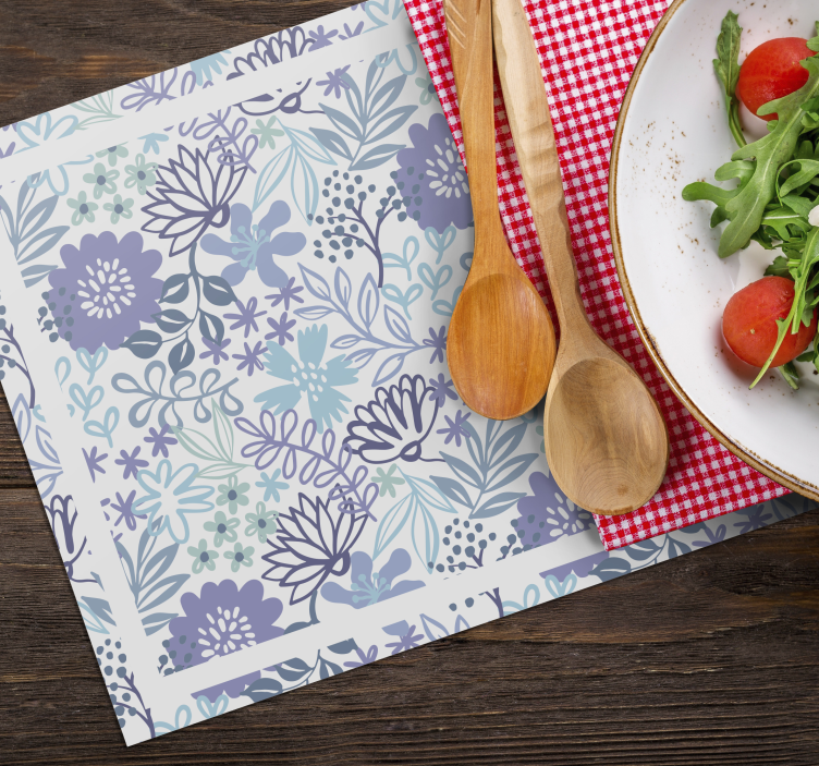 Original placemat with floral textured surface - TenStickers