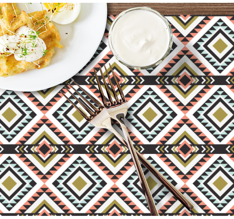 Original placemat with geometric design - TenStickers
