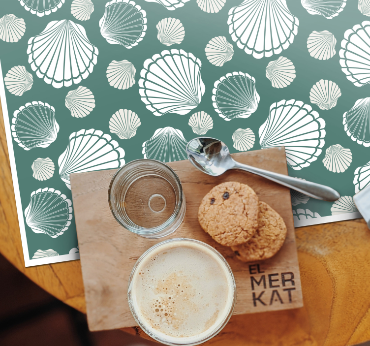 Original placemat with sea shell designs - TenStickers