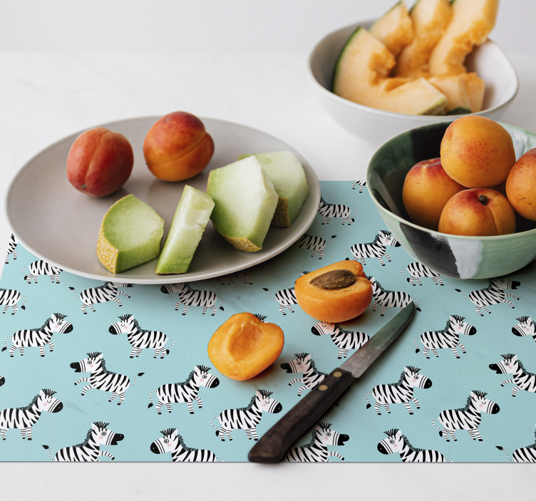 Original placemat with zebra pattern design - TenStickers