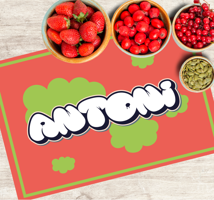 Personalizable placemat personalized fun name - TenStickers