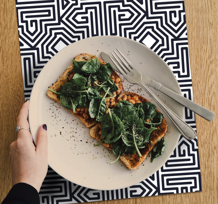 Placemat abstract geometric design - TenStickers