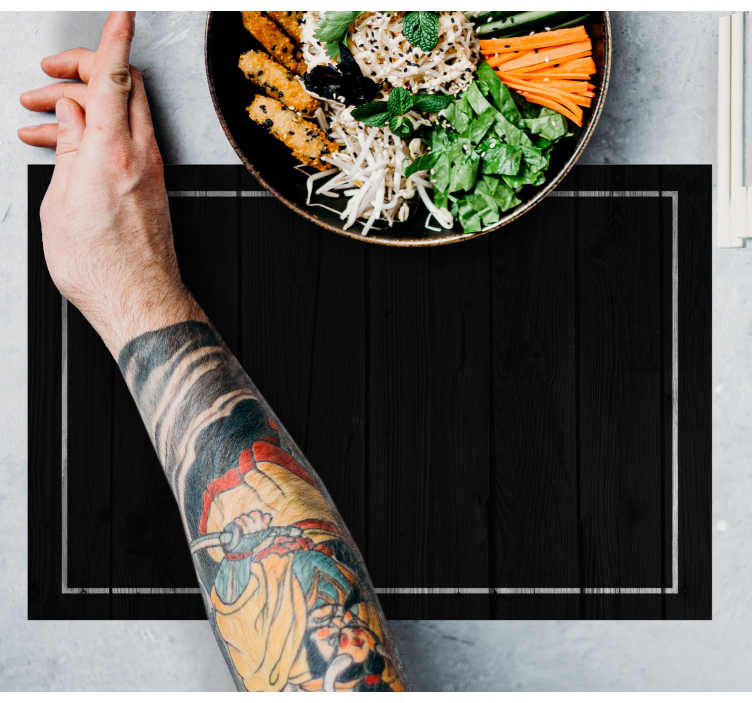 Placemat elegant black surface - TenStickers