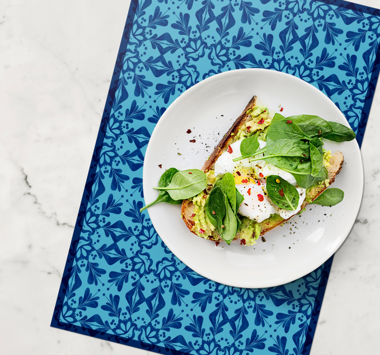 Placemat graceful botanical design - TenStickers