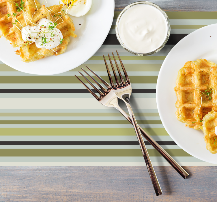 Placemat striped pattern surface - TenStickers