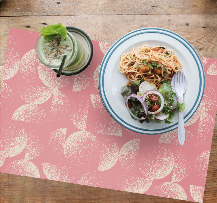 Placemat with abstract circular patterns - TenStickers