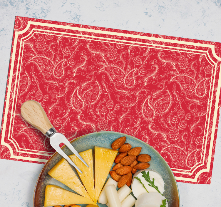 Placemat with floral inspired design - TenStickers