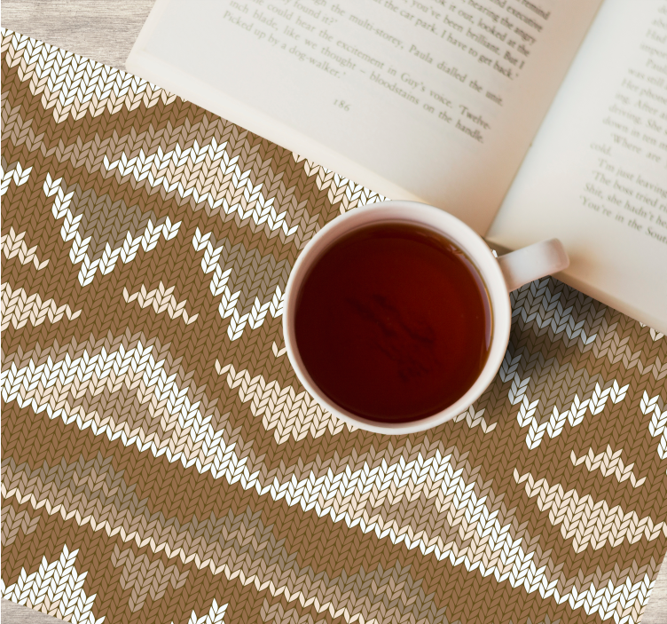 Placemat with knitted texture design - TenStickers