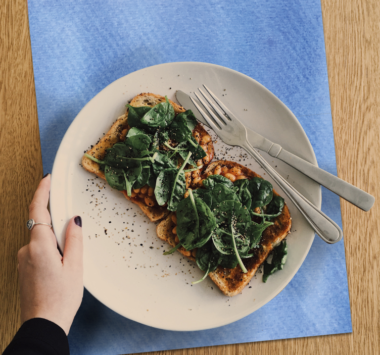 Placemat with smooth blue surface - TenStickers