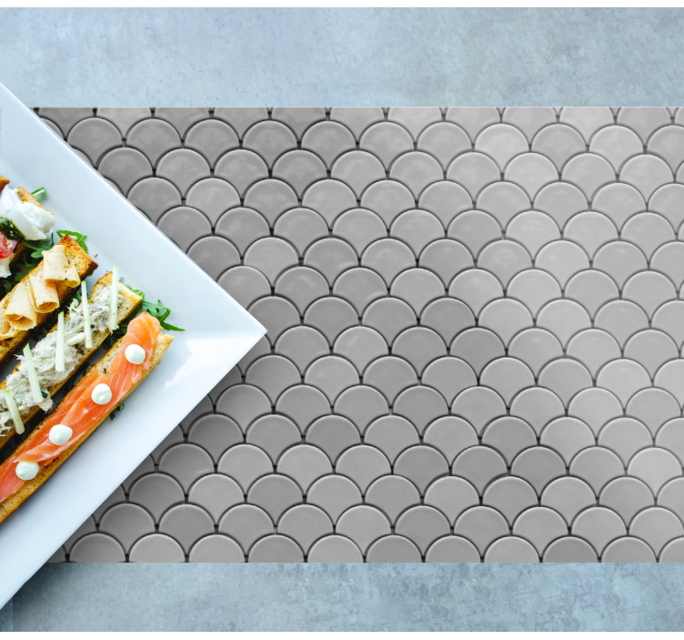 Scalloped pattern surface placemat - TenStickers