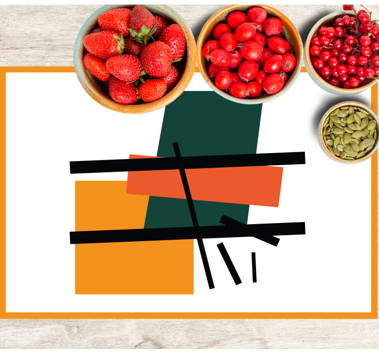 Squares and rectangles art original placemats - TenStickers