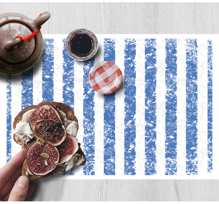 Striped surface pattern placemat - TenStickers