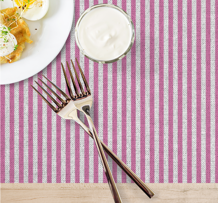 Striped table top placemat - TenStickers