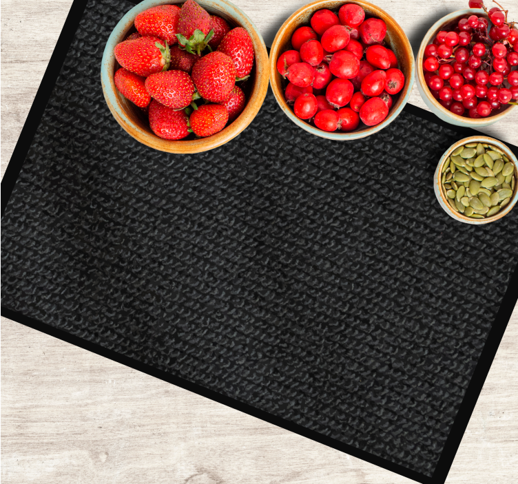 Textured black surface placemat - TenStickers