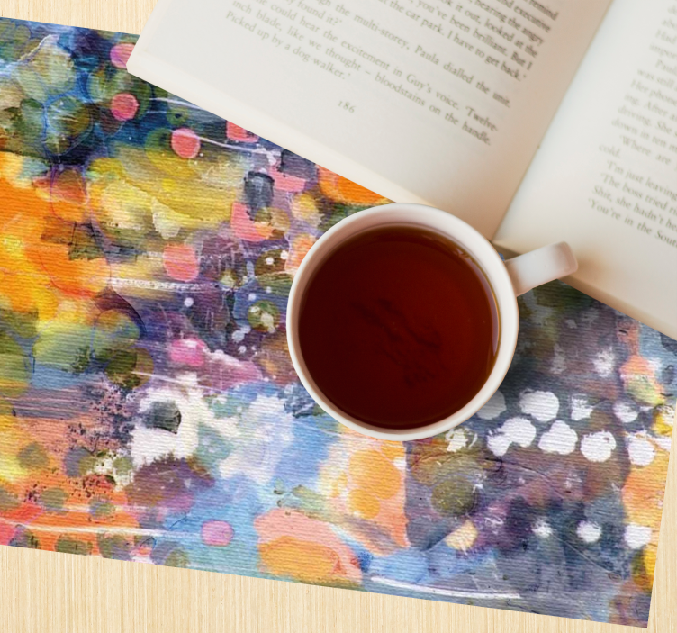 Vibrant color splash placemat - TenStickers