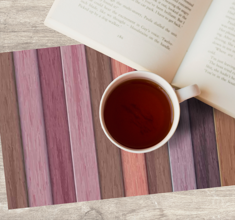 Wooden stripe variation placemat - TenStickers