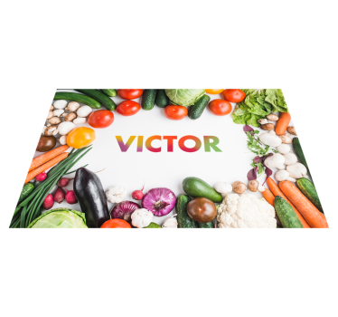 Customisable with vegetables name placemats - TenStickers