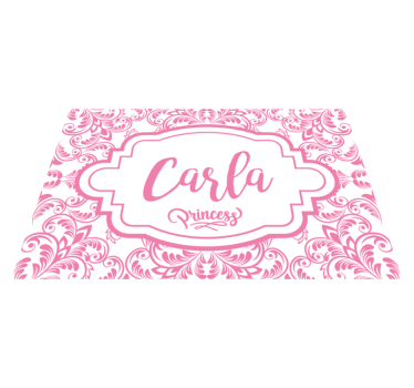 Personalisable placemat with elegant name design - TenStickers