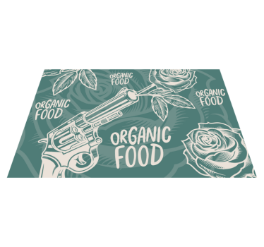 Original placemat revolver organic food - TenStickers