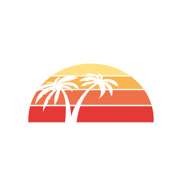 Retro Sunset 70's sun vinyl placemats - TenStickers