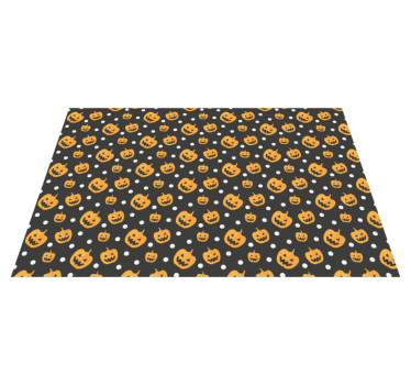 Halloween placemat pumpkin pattern tabletop - TenStickers