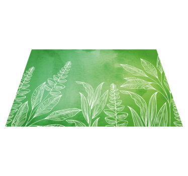 Original green colour with leafes original vinyl placemats - TenStickers