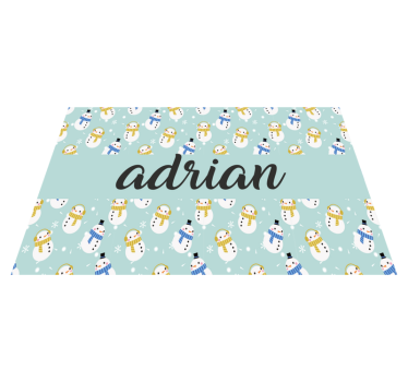 Christmas placemat snowman custom design - TenStickers