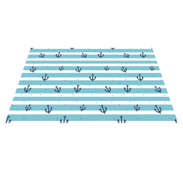 Original placemat anchor pattern stripes - TenStickers