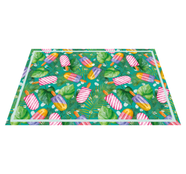 Original placemat colorful ice pops - TenStickers