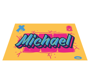 Personalisable placemat your name here - TenStickers
