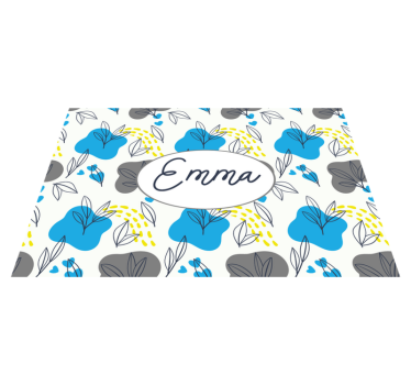 Personalisable placemat custom blossom design - TenStickers