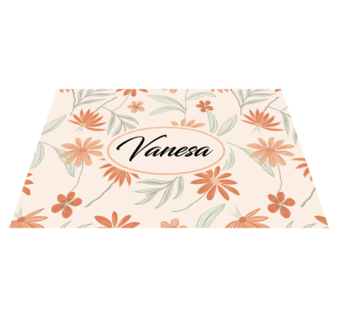 Personalisable placemat custom botanical design - TenStickers