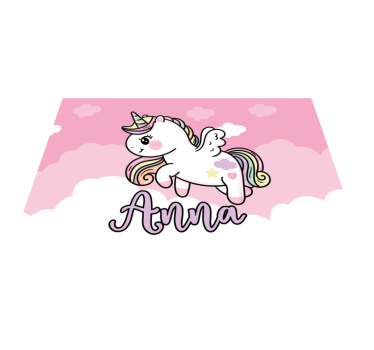 Pink magic unicorn Personalised table mats - TenStickers