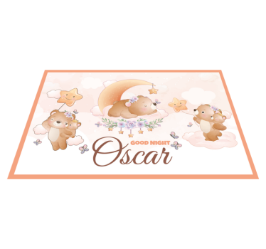 Children placemat bears and stars - TenStickers