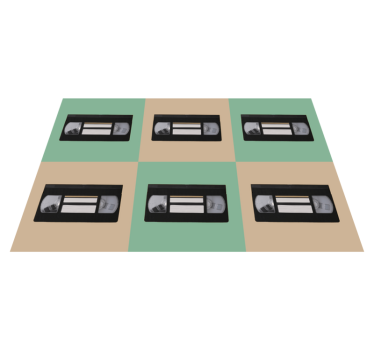Original placemat vintage vhs tape design - TenStickers