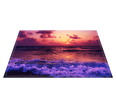 Colourful beach aesthetic colours original vinyl placemats - TenStickers