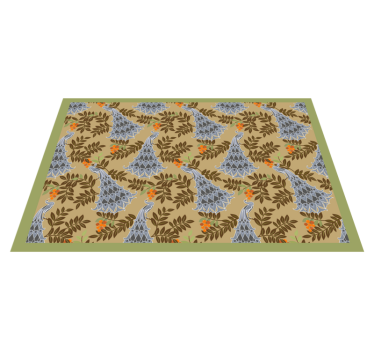 Personalisable placemat floral motif table setting - TenStickers