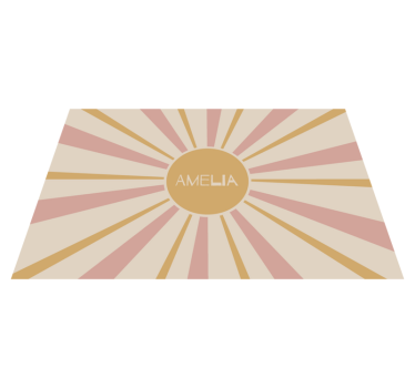 Personalisable placemat sunburst centerpiece - TenStickers