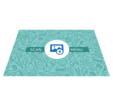  QR code menu vinyl table - TenStickers