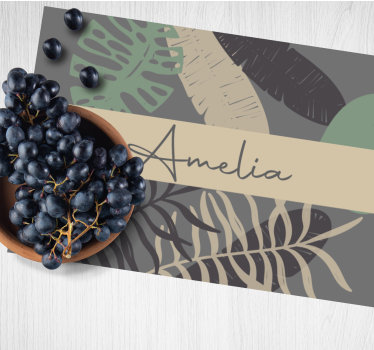 "Boho" style jungle contemporary placemats - TenStickers